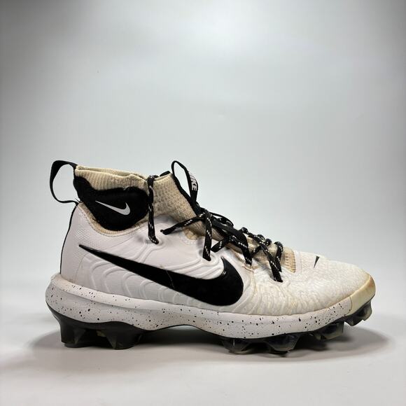 Nike Alpha Huarache NXT MCS White Black Baseball Cleats DJ6519-107 Men's Size 7 - Picture 1 of 11